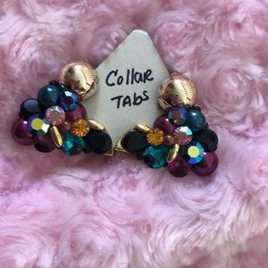 Rhinestone Collar Tabs